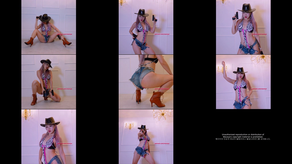 cow girl Ari WORK💘아리 아찔한 모노키니 섹시 총춤🔥👀 Waveya Memberme Patreon会员 (4k+1080p)[407M+142M] – #0305插图3