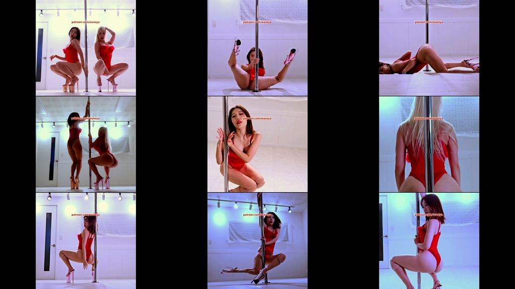 Ari MiU Pole Sexy Santa Girl💖폴댄스 섹시산타걸💋 Waveya Memberme Patreon会员 (4k+1080p)[494M+182M] – #0329插图3
