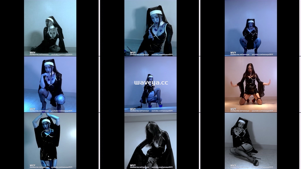 Ari Nun ?Cosplay Sexy Dance 아리의 수녀 코스프레 섹시댄스 ? Waveya memberme会员 (4k+1080p)[225M+105M] – #0187插图4