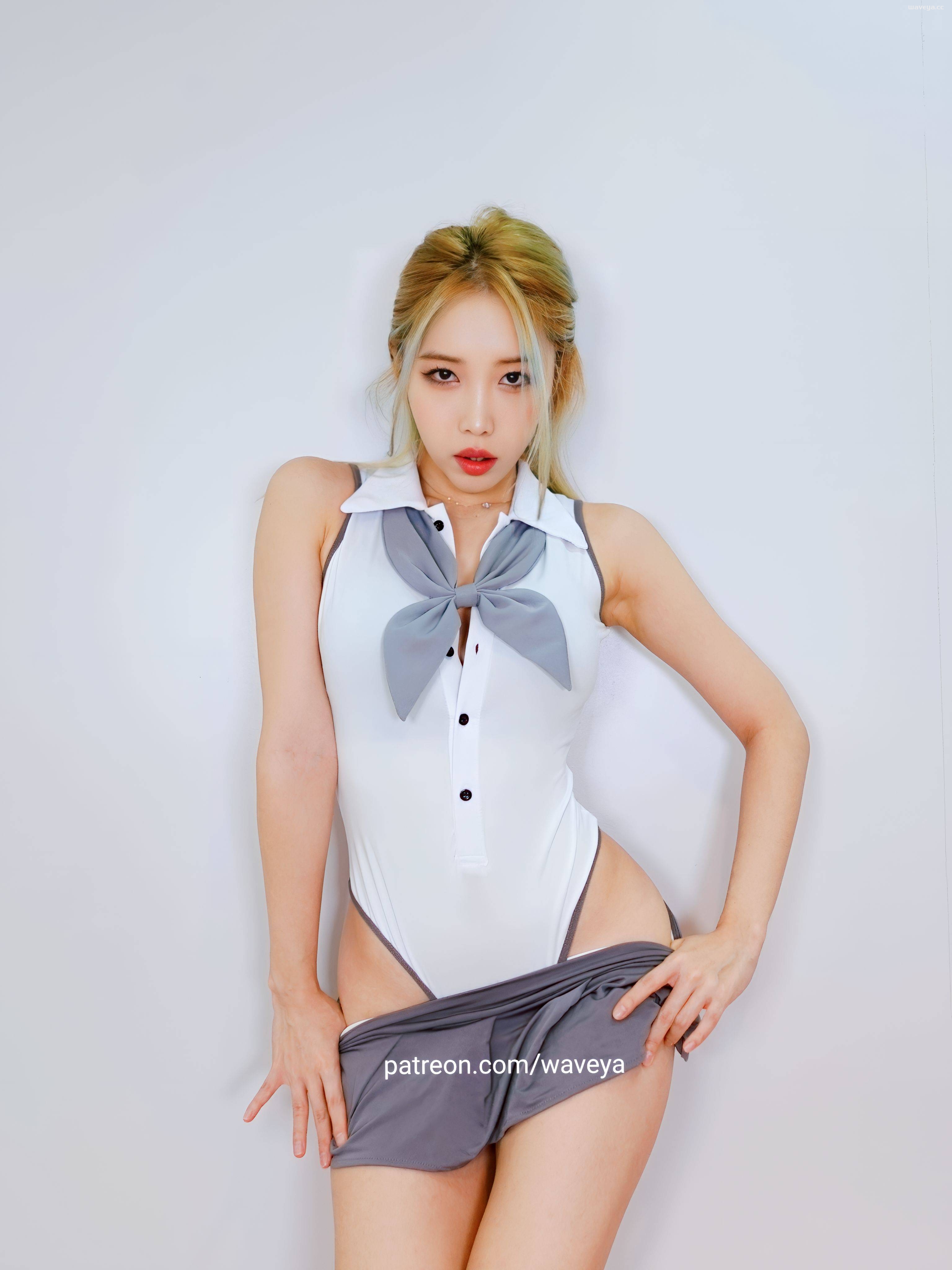 Cutie School Girl MiU ?? 미유 스쿨걸 컨셉 포토 Waveya Patreon会员 [7P]插图2